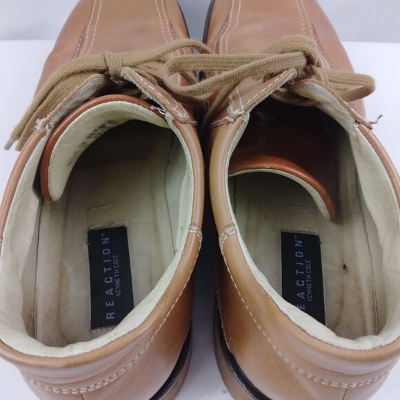 Kenneth Cole Reaction Brown Leather Lace Up Oxford 2 Tone Y2K Preppy Men\'s 12 main image 8